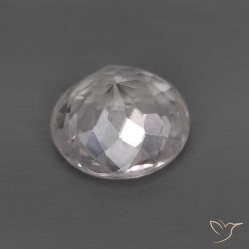 Morganite Rosa chiaro naturale da 1.14 ct, Rotondo, VS