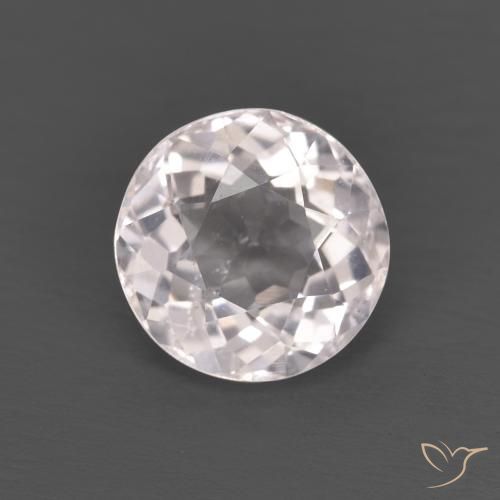 Morganite Rosa chiaro naturale da 1.15 ct, Rotondo, VS