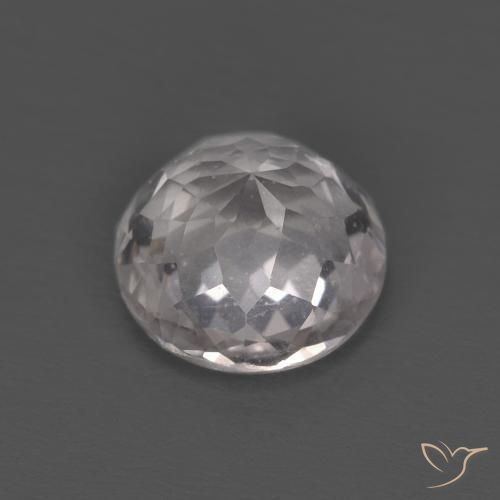Morganite Rosa chiaro naturale da 1.24 ct, Rotondo, VS