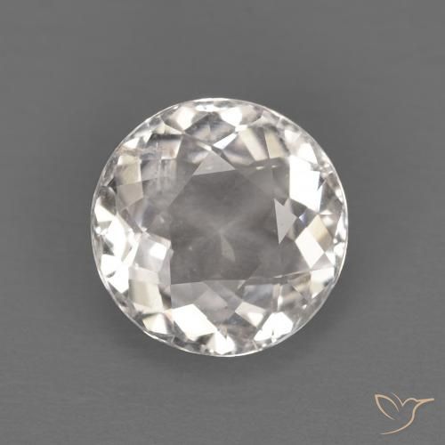 1.13ct Naturale Rosa Molto Chiaro Morganite, Rotondo, VVS-VS