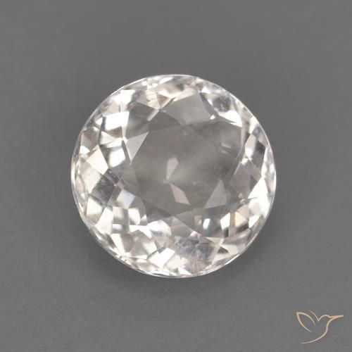 Morganite Rosa Molto Chiaro naturale da 1.13 ct, Rotondo, VVS-VS