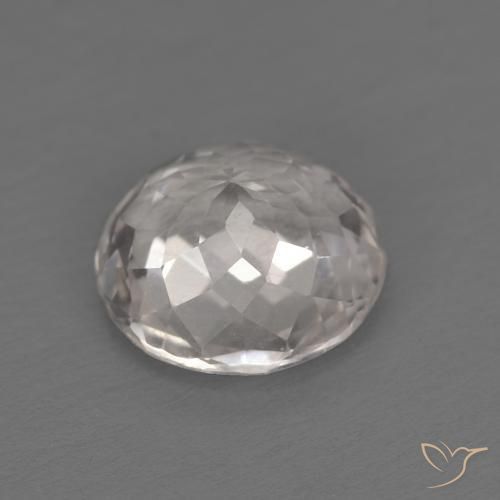 Morganite Rosa Molto Chiaro naturale da 1.13 ct, Rotondo, VVS-VS