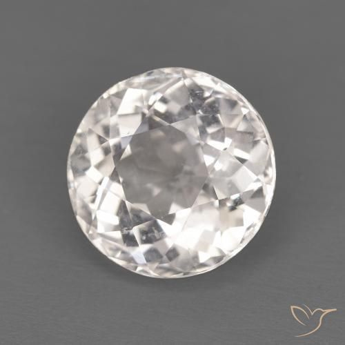 Morganite Rosa Molto Chiaro naturale da 1.55 ct, Rotondo, VVS-VS