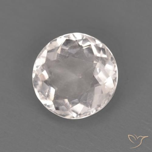 1.04ct Naturale Rosa Molto Chiaro Morganite, Rotondo, VVS-VS