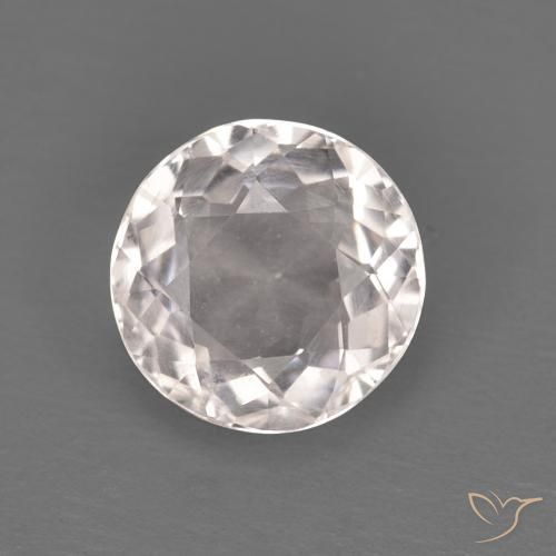 Morganite Rosa Molto Chiaro naturale da 1.04 ct, Rotondo, VVS-VS