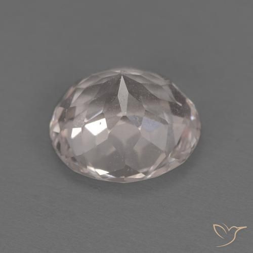 Morganite Rosa Molto Chiaro naturale da 1.32 ct, Rotondo, VVS-VS