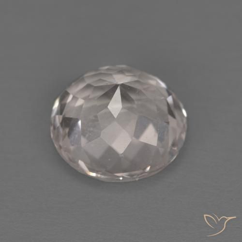Morganite Rosa Molto Chiaro naturale da 1.28 ct, Rotondo, VVS-VS