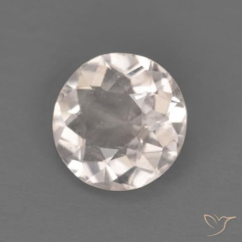 Morganite Rosa Molto Chiaro naturale da 0.93 ct, Rotondo, VS