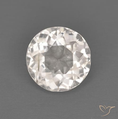 0.95ct Naturale Rosa Molto Chiaro Morganite, Rotondo, VS