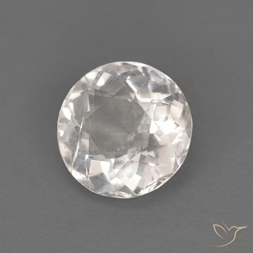 Morganite Rosa Molto Chiaro naturale da 0.95 ct, Rotondo, VS