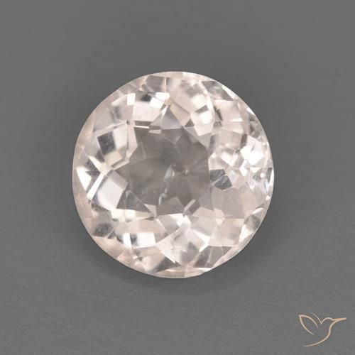 Morganite Rosa Molto Chiaro naturale da 1.14 ct, Rotondo, VS