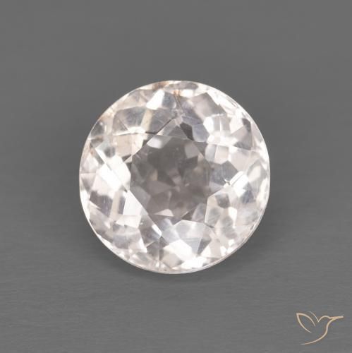 Morganite Medium Light-Pink naturale da 1.22 ct, Rotondo, VS