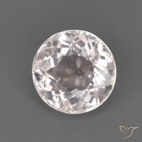 1.45ct Naturale Rosa Molto Chiaro Morganite, Rotondo, VS