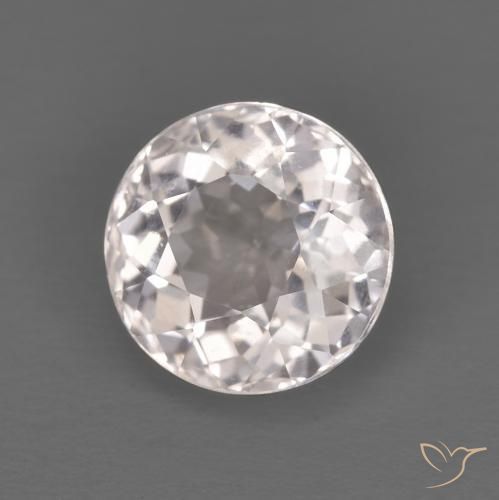 Morganite Rosa Molto Chiaro naturale da 1.45 ct, Rotondo, VS