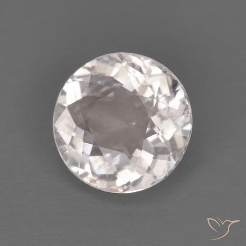 Morganite Rosa Molto Chiaro naturale da 1.22 ct, Rotondo, VS