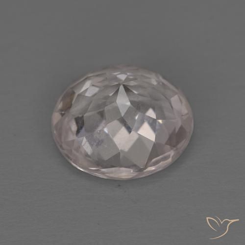 Morganite Rosa Molto Chiaro naturale da 1.22 ct, Rotondo, VS