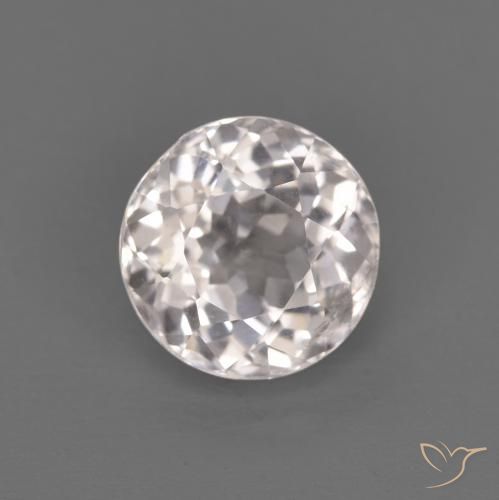 Morganite Rosa Molto Chiaro naturale da 1.02 ct, Rotondo, VS