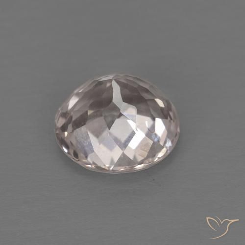 Morganite Rosa Molto Chiaro naturale da 1.02 ct, Rotondo, VS