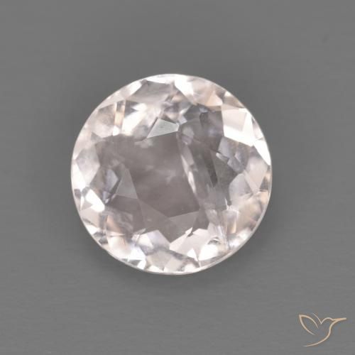 0.99ct Naturale Rosa Molto Chiaro Morganite, Rotondo, VS-SI
