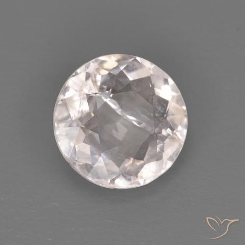Morganite Rosa Molto Chiaro naturale da 0.99 ct, Rotondo, VS-SI
