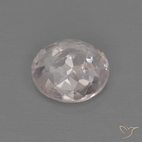 Morganite Rosa Molto Chiaro naturale da 0.99 ct, Rotondo, VS-SI