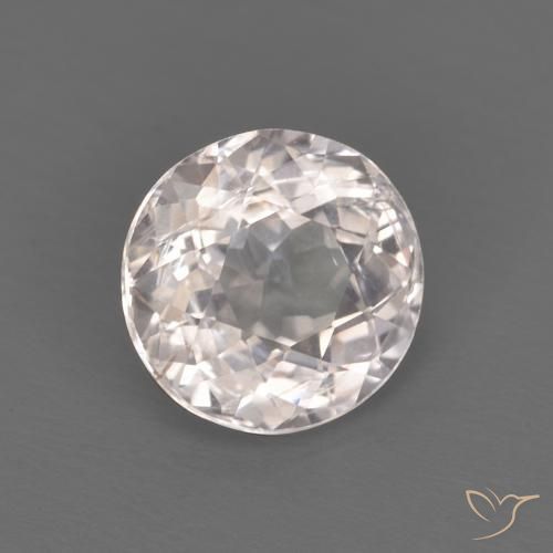 Morganite Rosa Molto Chiaro naturale da 1.06 ct, Rotondo, VS-SI