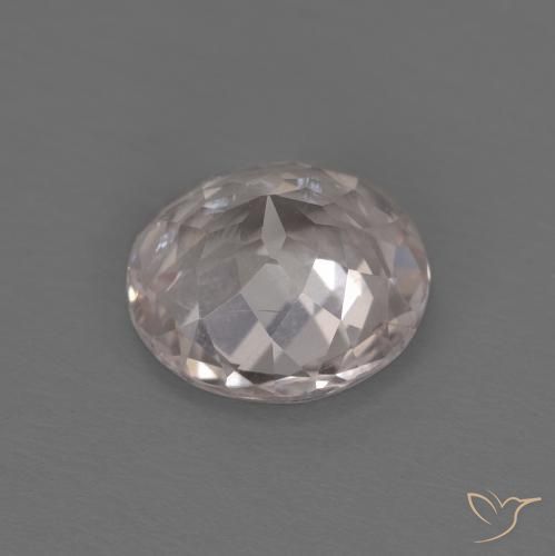 Morganite Rosa Molto Chiaro naturale da 1.06 ct, Rotondo, VS-SI