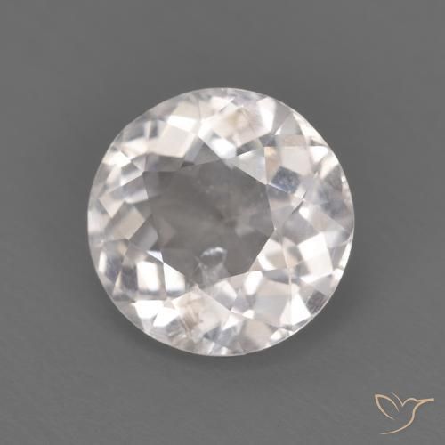Morganite Rosa Molto Chiaro naturale da 1.29 ct, Rotondo, VS