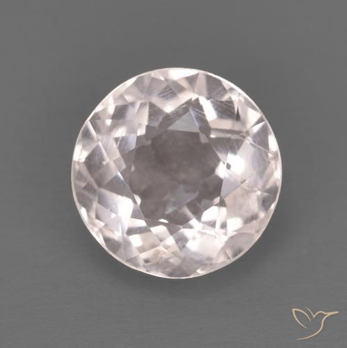 1.45ct Naturale Rosa Molto Chiaro Morganite, Rotondo, VS