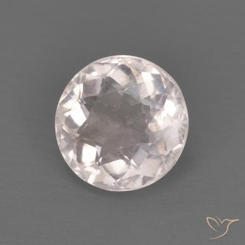 Morganite Rosa Molto Chiaro naturale da 1.16 ct, Rotondo, VS