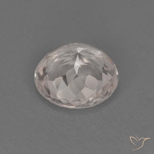 Morganite Rosa Molto Chiaro naturale da 0.99 ct, Rotondo, VVS-VS