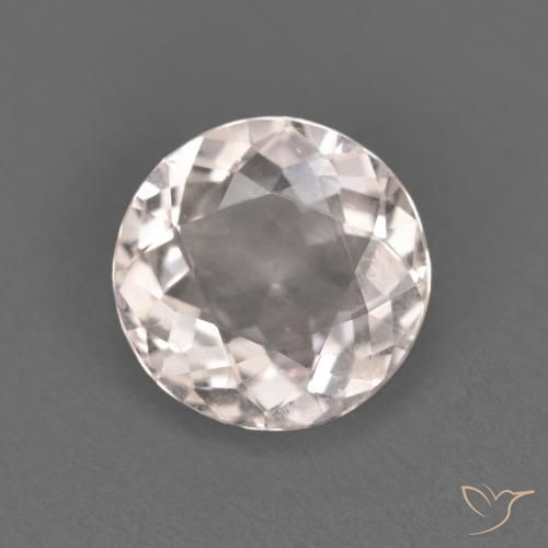 1.03ct Naturale Rosa Molto Chiaro Morganite, Rotondo, VVS-VS
