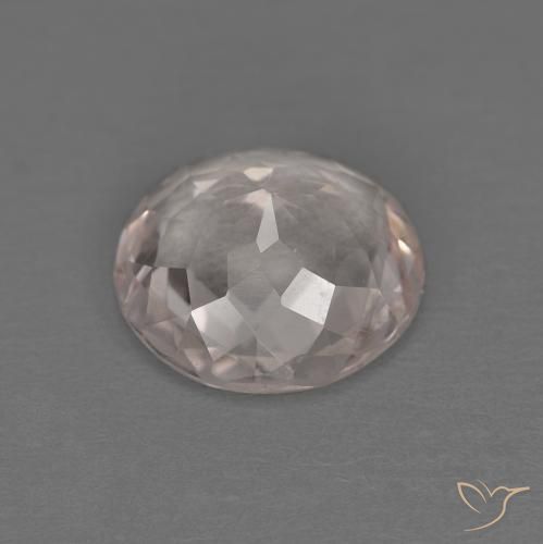 Morganite Rosa Molto Chiaro naturale da 1.03 ct, Rotondo, VVS-VS