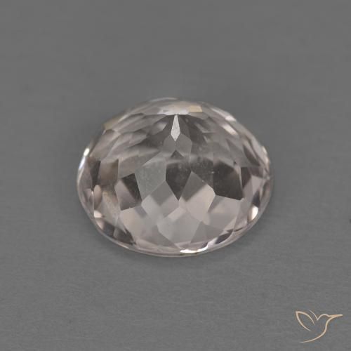 Morganite Rosa Molto Chiaro naturale da 1.19 ct, Rotondo, Trasparente