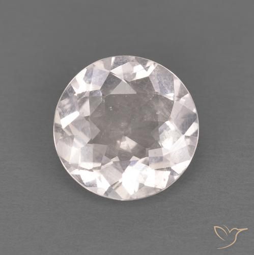 0.96ct Naturale Rosa Molto Chiaro Morganite, Rotondo, VVS-VS