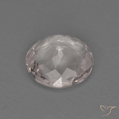 Morganite Rosa Molto Chiaro naturale da 0.97 ct, Rotondo, VVS-VS