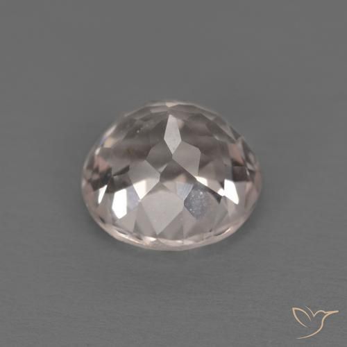 Morganite Rosa Molto Chiaro naturale da 1.09 ct, Rotondo, VVS-VS