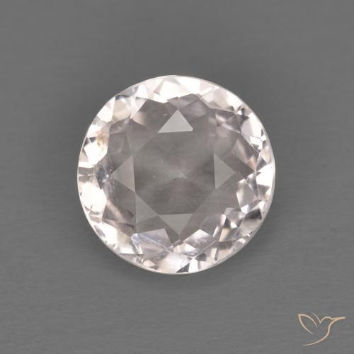 1.05ct Naturale Rosa Molto Chiaro Morganite, Rotondo, VVS-VS