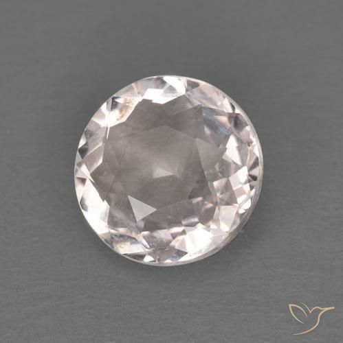Morganite Rosa Molto Chiaro naturale da 1.05 ct, Rotondo, VVS-VS