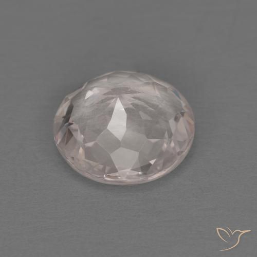 Morganite Rosa Molto Chiaro naturale da 1.05 ct, Rotondo, VVS-VS