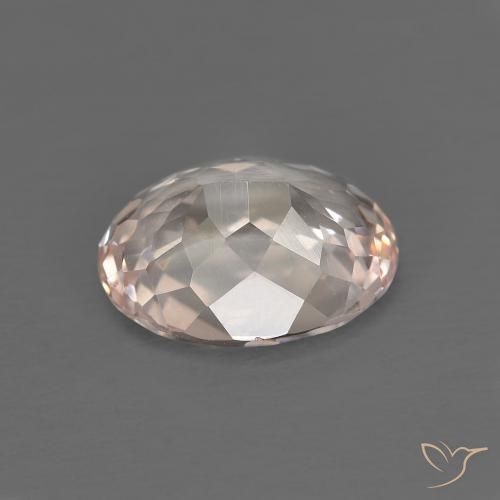 Morganite Medium Light-Pink naturale da 2.66 ct, Ovale, VVS-VS