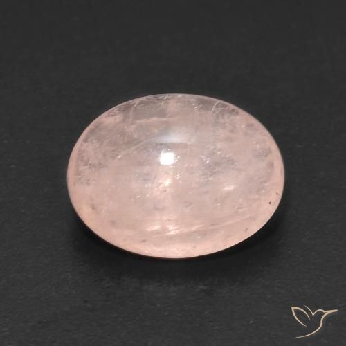 4.11ct Naturale Medium Light-Pink Morganite, Ovale, Traslucido