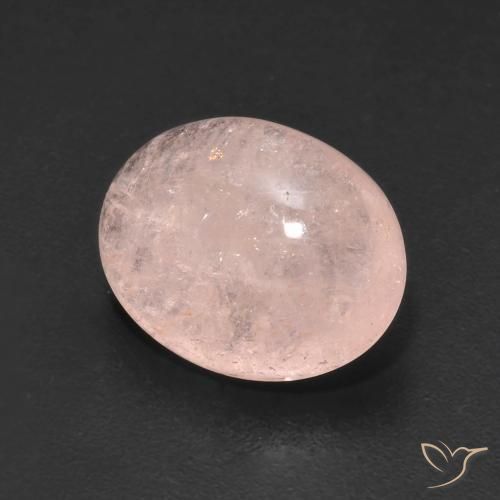 Morganite rosa fenicottero naturale da 5.09 ct, Ovale, Traslucido