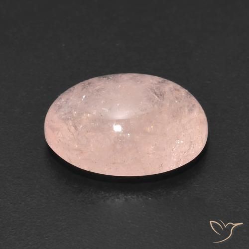 Morganite rosa fenicottero naturale da 5.09 ct, Ovale, Traslucido