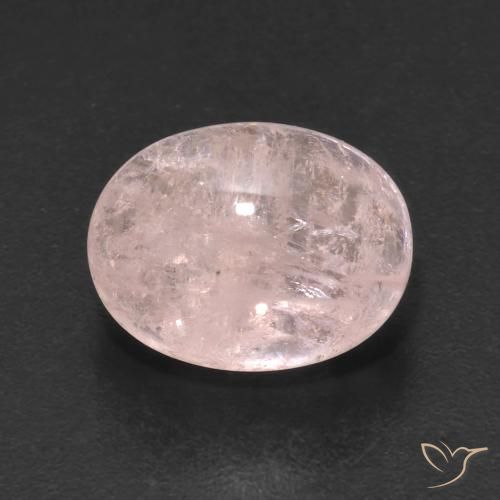 5.22ct Naturale rosa fenicottero Morganite, Ovale, Trasparente