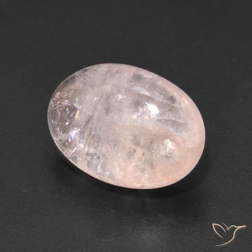 4.51ct Naturale Rosa medio Morganite, Ovale, Trasparente