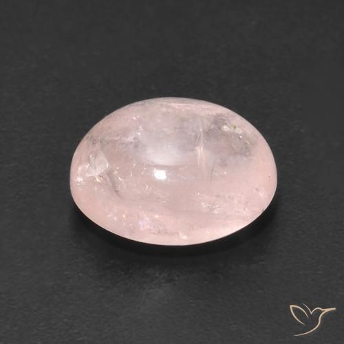 Morganite Rosa medio naturale da 3.16 ct, Ovale, Trasparente