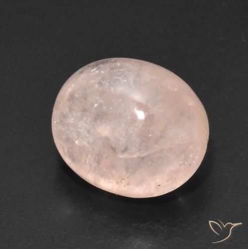 Morganite Rosa salmone naturale da 7.18 ct, Ovale, Trasparente