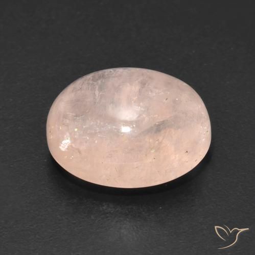 Morganite Rosa salmone naturale da 7.18 ct, Ovale, Trasparente