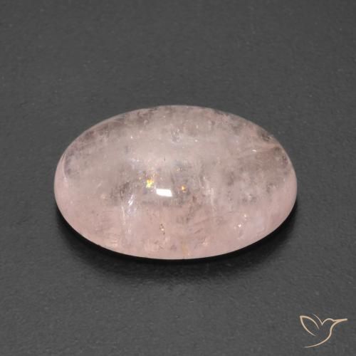 Morganite Rosa medio naturale da 5.02 ct, Ovale, Trasparente